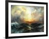 Seascape-Thomas Moran-Framed Art Print