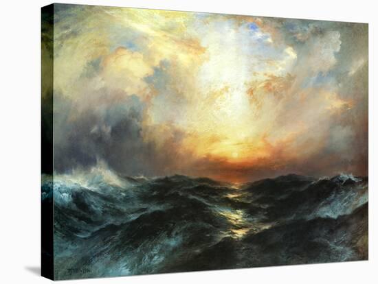 Seascape-Thomas Moran-Stretched Canvas