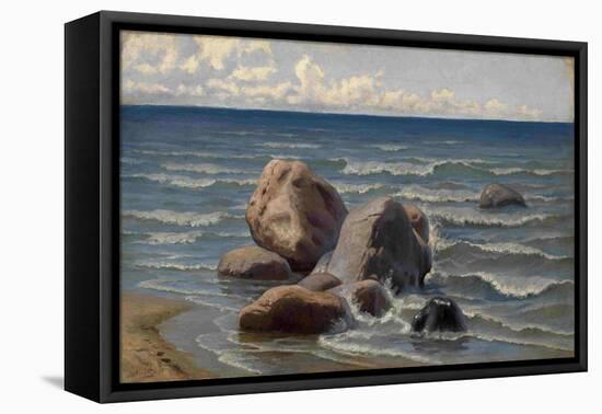 Seascape-Yefim Yefimovich Volkov-Framed Stretched Canvas