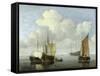 Seascape-Willem Van De Velde The Younger-Framed Stretched Canvas