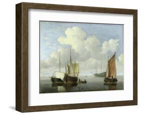 Seascape-Willem Van De Velde The Younger-Framed Giclee Print