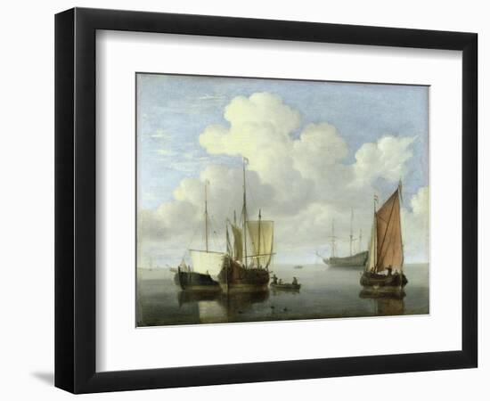 Seascape-Willem Van De Velde The Younger-Framed Giclee Print