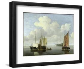 Seascape-Willem Van De Velde The Younger-Framed Giclee Print