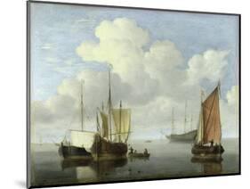 Seascape-Willem Van De Velde The Younger-Mounted Giclee Print