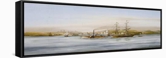 Seascape-F. W. Thompson-Framed Stretched Canvas