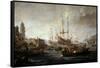 Seascape-Claude Joseph Vernet-Framed Stretched Canvas