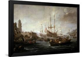 Seascape-Claude Joseph Vernet-Framed Giclee Print