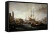 Seascape-Claude Joseph Vernet-Framed Stretched Canvas