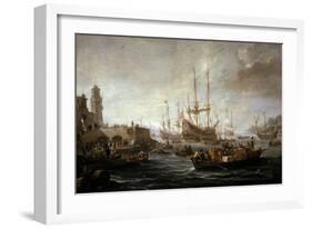 Seascape-Claude Joseph Vernet-Framed Giclee Print