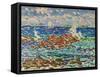 Seascape-Maurice Brazil Prendergast-Framed Stretched Canvas