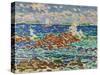 Seascape-Maurice Brazil Prendergast-Stretched Canvas