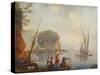 Seascape-Charles Francois Lacroix de Marseille-Stretched Canvas