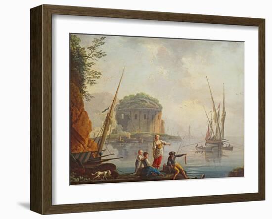 Seascape-Charles Francois Lacroix de Marseille-Framed Giclee Print