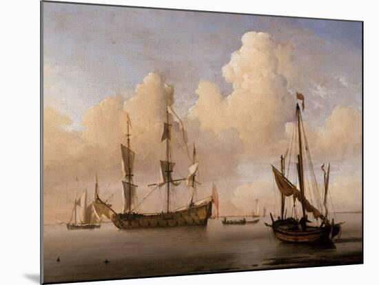 Seascape-Willem Van De Velde The Younger-Mounted Giclee Print