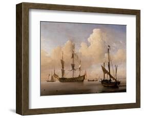 Seascape-Willem Van De Velde The Younger-Framed Giclee Print