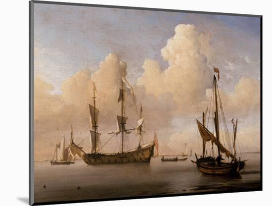 Seascape-Willem Van De Velde The Younger-Mounted Giclee Print