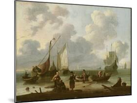 Seascape-Ludolf Backhuysen-Mounted Giclee Print