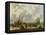 Seascape-Ludolf Backhuysen-Framed Stretched Canvas