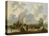 Seascape-Ludolf Backhuysen-Stretched Canvas