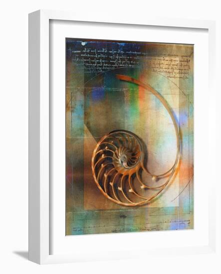 Seashell and Handwriting-Colin Anderson-Framed Photographic Print