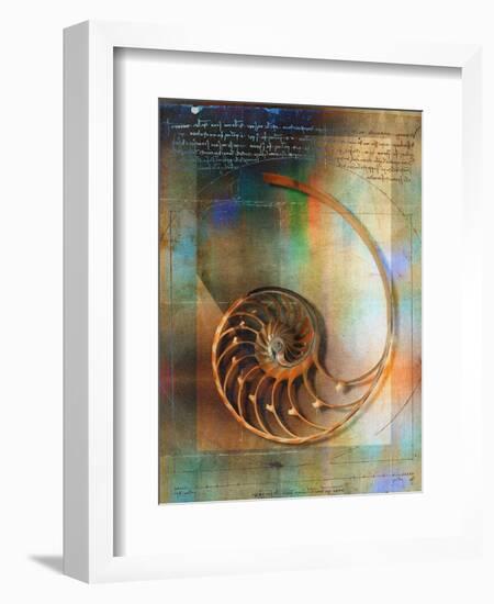 Seashell and Handwriting-Colin Anderson-Framed Photographic Print