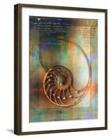 Seashell and Handwriting-Colin Anderson-Framed Photographic Print