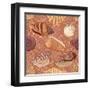 Seashell Pattern-alexcoolok-Framed Art Print