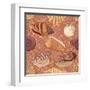 Seashell Pattern-alexcoolok-Framed Art Print