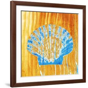 Seashell Surface-null-Framed Art Print