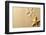 Seashell with Imprint on Beach Sand-Liang Zhang-Framed Photographic Print