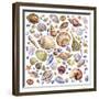 Seashells Array-Geraldine Aikman-Framed Giclee Print