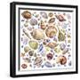 Seashells Array-Geraldine Aikman-Framed Giclee Print