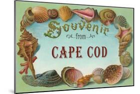 Seashells, Souvenir from Cape Cod, Massachusetts-null-Mounted Art Print