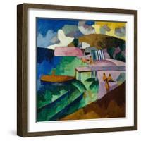 Seashore, 1912-Aristarkh Vasilyevich Lentulov-Framed Giclee Print