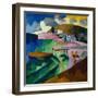 Seashore, 1912-Aristarkh Vasilyevich Lentulov-Framed Giclee Print