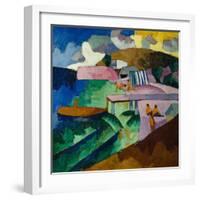 Seashore, 1912-Aristarkh Vasilyevich Lentulov-Framed Giclee Print