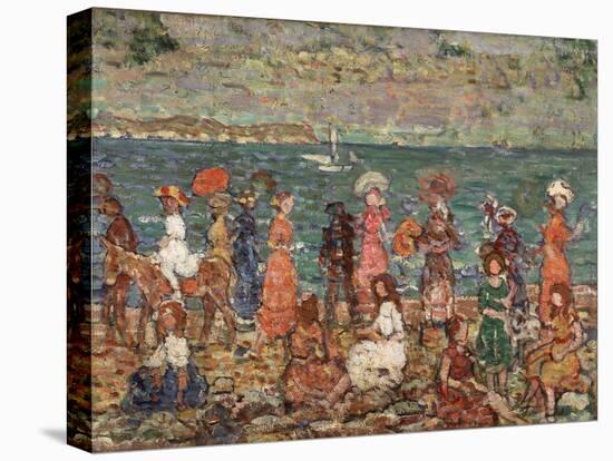 Seashore, C.1913-Maurice Brazil Prendergast-Stretched Canvas