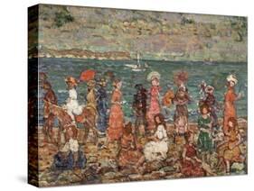 Seashore, C.1913-Maurice Brazil Prendergast-Stretched Canvas