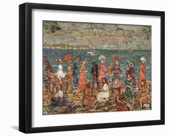 Seashore, C.1913-Maurice Brazil Prendergast-Framed Giclee Print