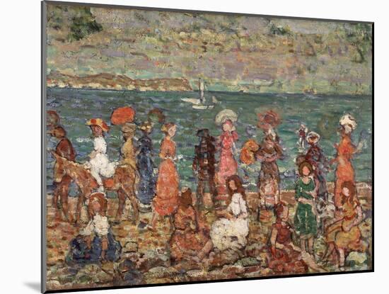 Seashore, C.1913-Maurice Brazil Prendergast-Mounted Giclee Print