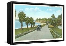 Seashore Drive, Santa Barbara, California-null-Framed Stretched Canvas