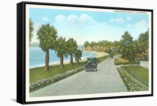 Seashore Drive, Santa Barbara, California-null-Framed Stretched Canvas