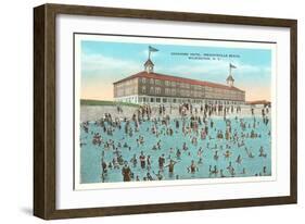 Seashore Hotel, Wrightsville Beach, Wilmington, North Carolina-null-Framed Art Print
