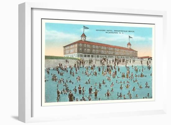 Seashore Hotel, Wrightsville Beach, Wilmington, North Carolina-null-Framed Art Print