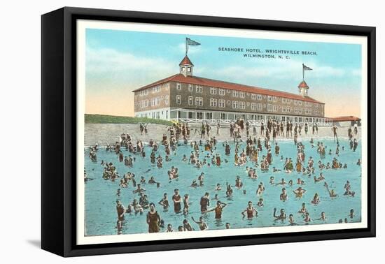 Seashore Hotel, Wrightsville Beach, Wilmington, North Carolina-null-Framed Stretched Canvas