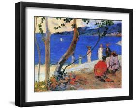 Seashore, Martinique Island, 1887-Paul Gauguin-Framed Giclee Print