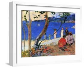 Seashore, Martinique Island, 1887-Paul Gauguin-Framed Giclee Print