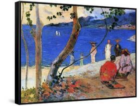 Seashore, Martinique Island, 1887-Paul Gauguin-Framed Stretched Canvas