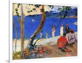 Seashore, Martinique Island, 1887-Paul Gauguin-Framed Giclee Print