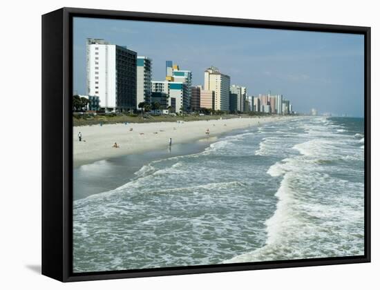 Seashore, Myrtle Beach, South Carolina, USA-Ethel Davies-Framed Stretched Canvas